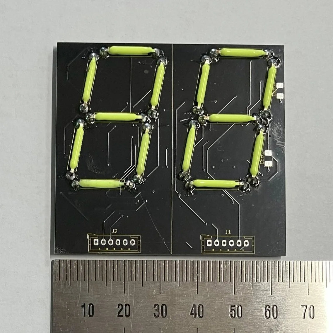 LED 2 digit board - Small size (65 mm x 60mm)