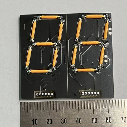 LED 2 digit board - Small size (65 mm x 60mm)